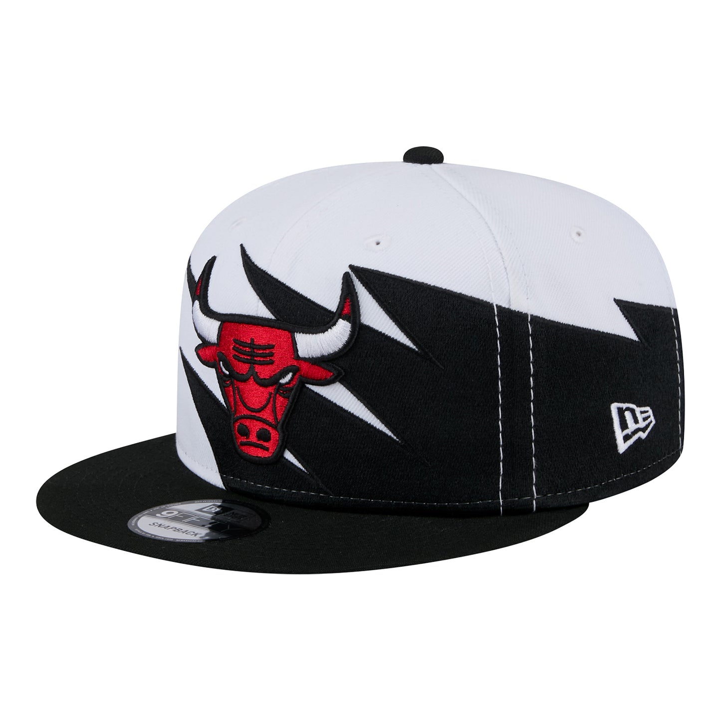 Youth Chicago Bulls New Era 950 Retro Jagged Snapback - Front Left View