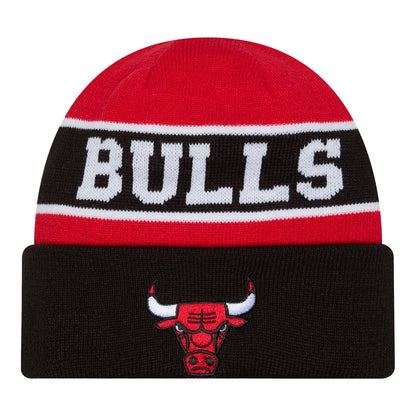 Youth Chicago Bulls New Era Reversible Cuff Beanie In Red - Front View