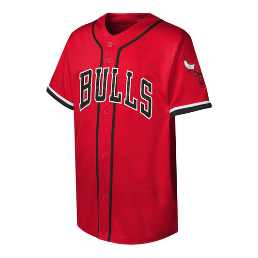 Youth Chicago Bulls Outerstuff Baseball Jersey - front view