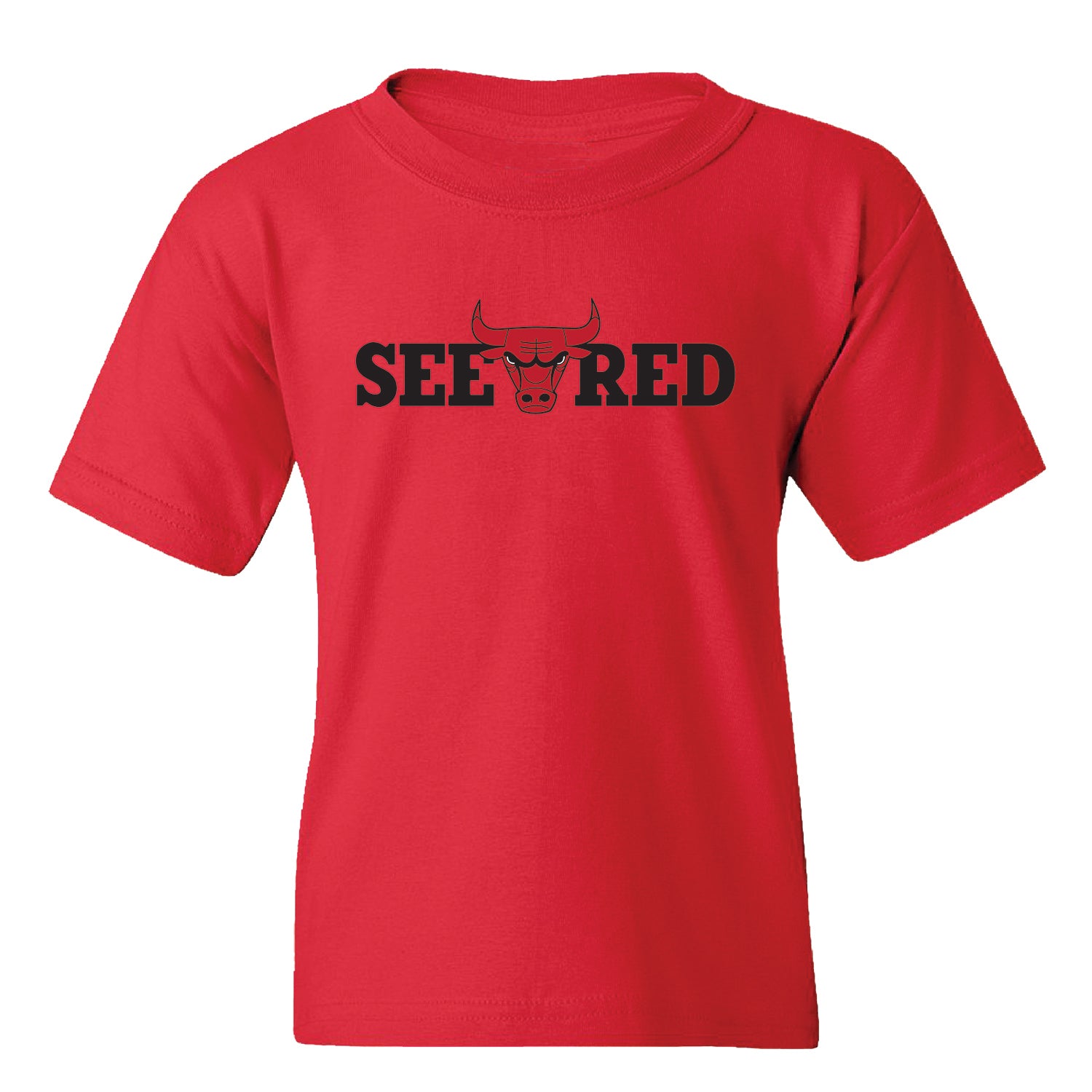 Youth Chicago Bulls See Red T-Shirt - front view