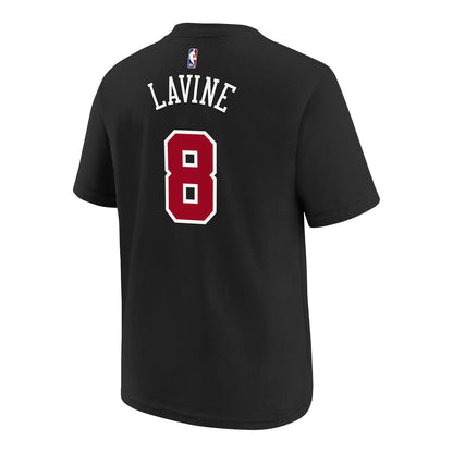Youth Chicago Bulls City Edition LaVine Name & Number T-Shirt - back view