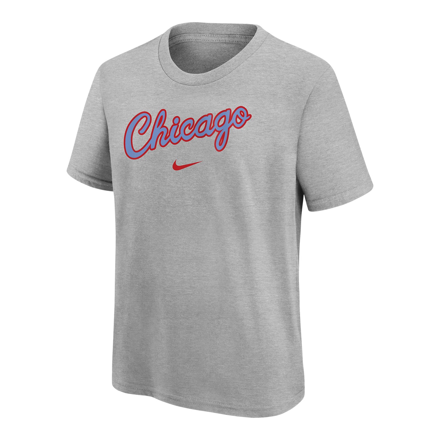 Youth Chicago Bulls Nike City Edition Essential T-Shirt in Grey - Front View