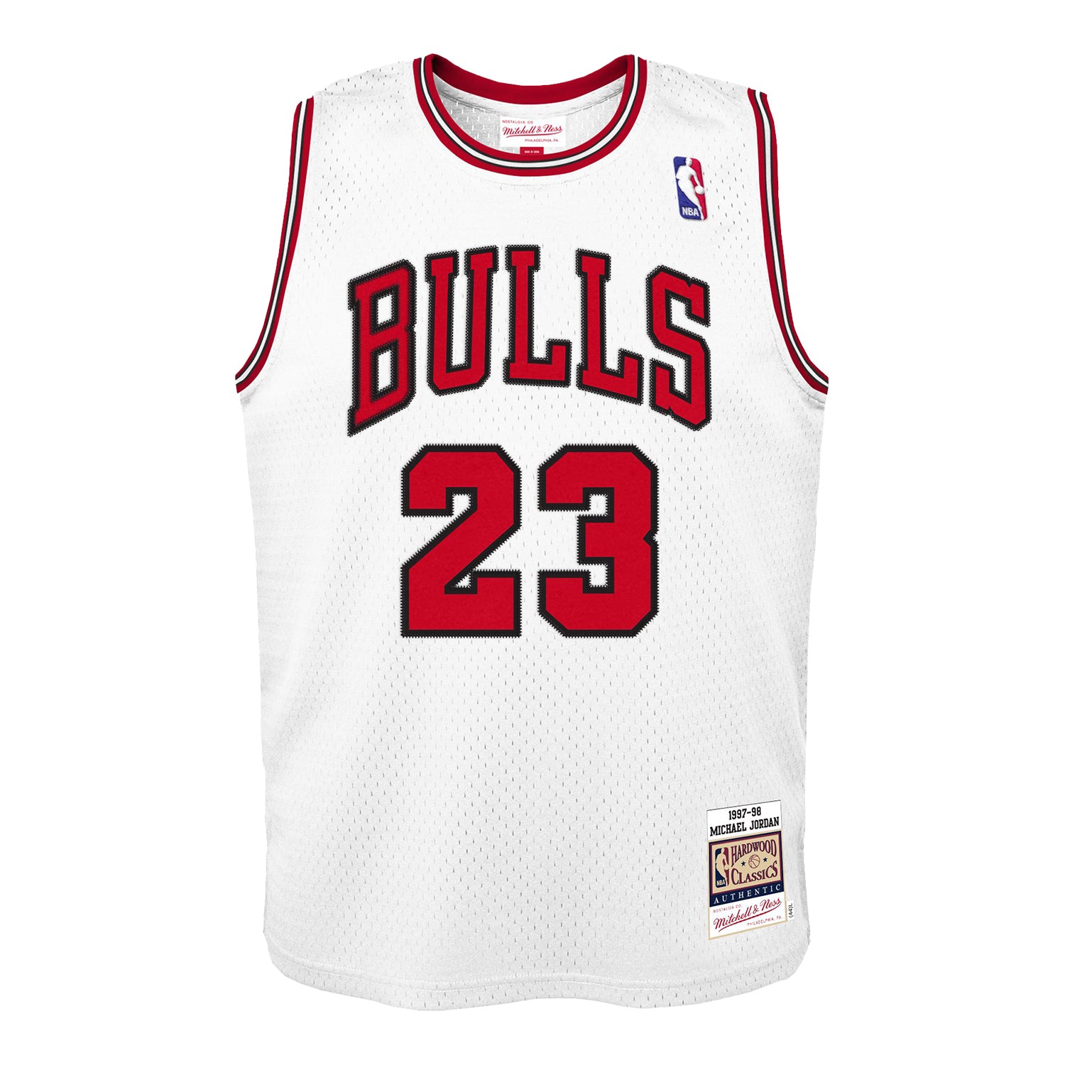 Youth Chicago Bulls Authentic Mitchell & Ness Michael Jordan 1997-98 Jersey - front view