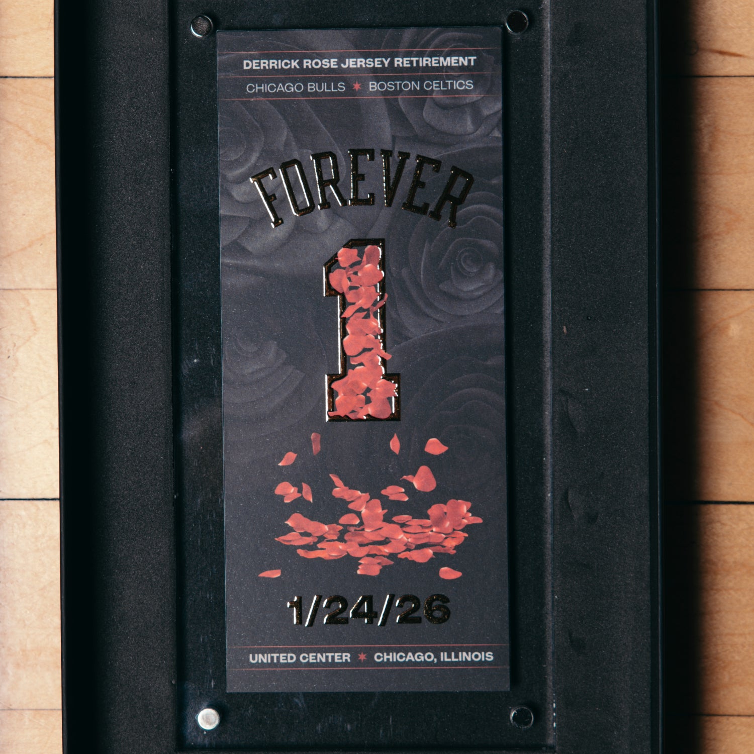 Chicago Bulls Eventshop Derrick Rose Collectible Ticket - Acrylic Case