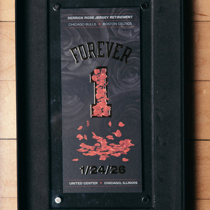 Chicago Bulls Eventshop Derrick Rose Collectible Ticket - Acrylic Case
