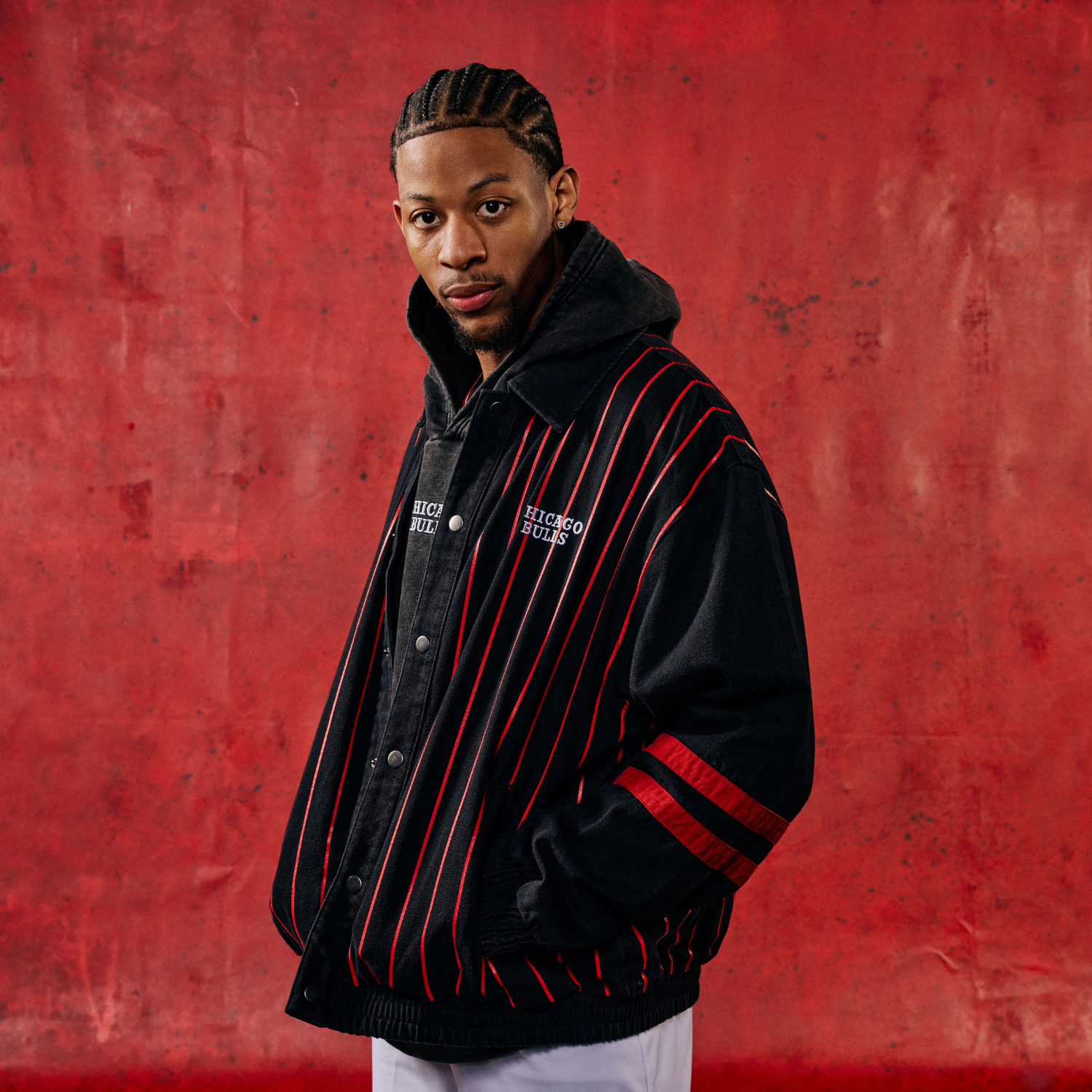 Chicago Bulls 1966 Statement Striped Workwear Jacket