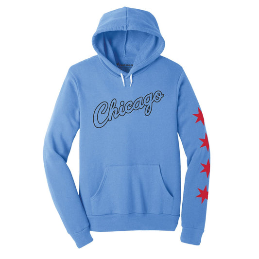 2025-26 City Edition Chicago Bulls Hoodie in Blue - Front View