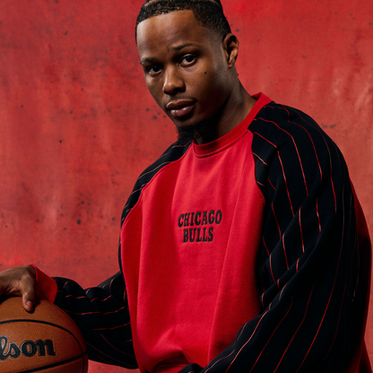 Chicago Bulls 1966 Statement Pinstripe Crewneck Sweatshirt
