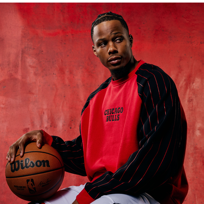 Chicago Bulls 1966 Statement Pinstripe Crewneck Sweatshirt