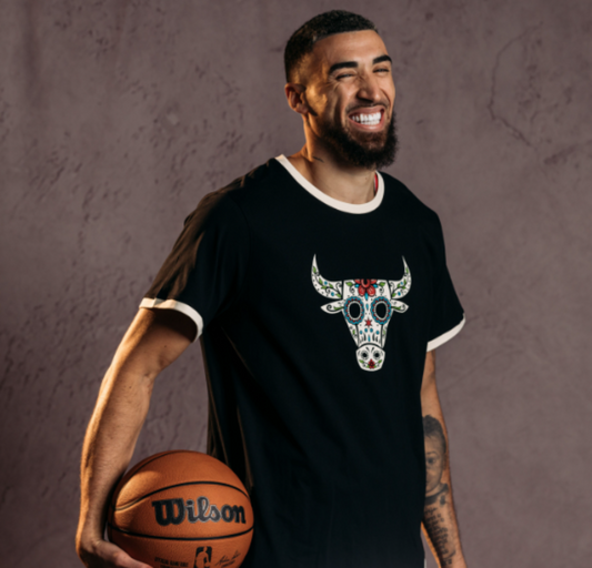 Chicago Bulls 1966 Los Bulls Ringer T-Shirt