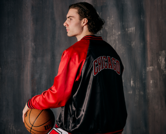 Chicago Bulls 1966 Statement Satin Bomber Jacket