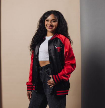 Chicago Bulls 1966 Statement Satin Bomber Jacket