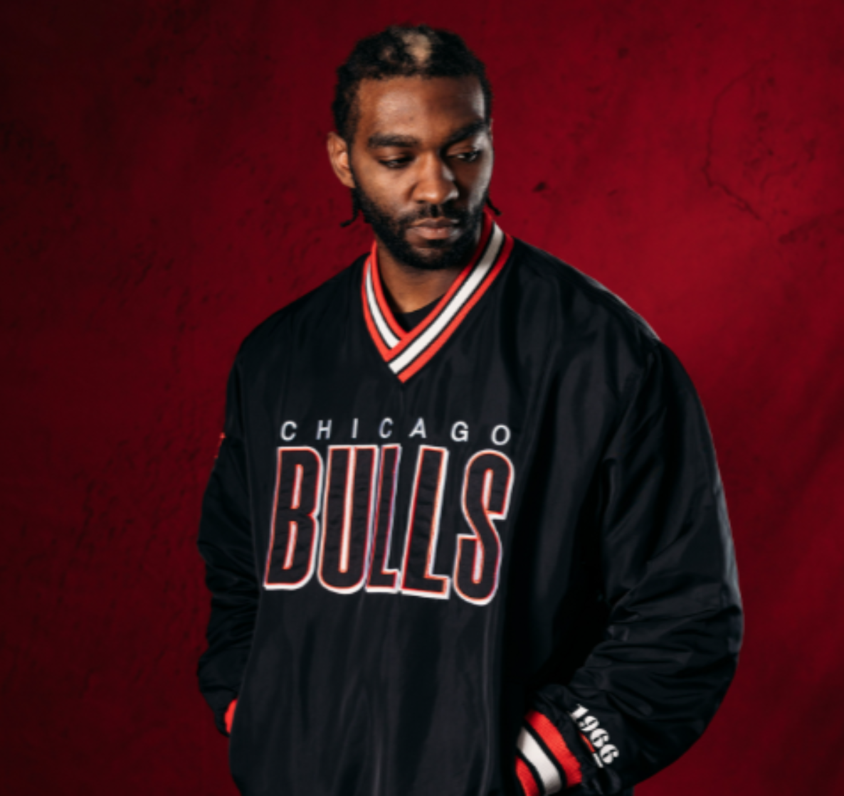 Chicago Bulls 1966 Wild Collective Pullover Windbreaker